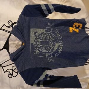 Kids Blue Graphic Hoodie